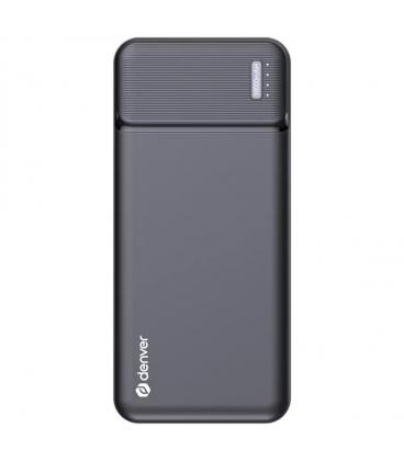 Bateria externa portatil powerbank denver pqc - 10007 10000mah micro usb - usb tipo c - Imagen 1