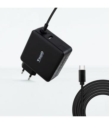 Cargador de Portátil TooQ TQLC-USBC90PD USB-C/ 90W/ Automático/ Voltaje 5-20V