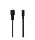 Cable USB 3.0 Nanocable 10.01.1201-BK/ USB Tipo-C Macho - MicroUSB Macho/ 1m/ Negro