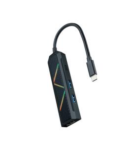 Hub USB 3.1 Tipo-C Nanocable 10.16.0401/ 2 Puertos USB/ 1 USB Tipo-C/ 1 HDMI/ Negro