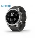 Smartwatch garmin fénix 7/ notificaciones/ frecuencia cardíaca/ gps/ plata y gris