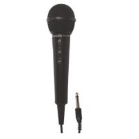 Micrófono dinámico de mano fonestar fdm-281 100/10.000hz 600ohm on/off cable 3m jack 6.3mm negro
