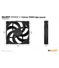 VENTILADOR 140X140 BE QUIET SILENT WINGS 4 PWM HIGHSPEED