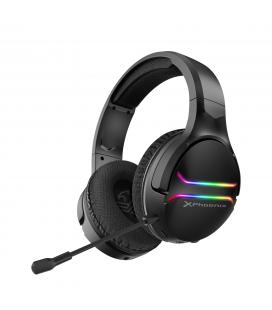 Auriculares gaming con microfono inalambricos phoenix echo wireless iluminación rgb sonido 7.1 envolvente