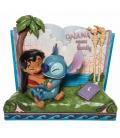 Figura decorativa enesco disney lilo & stitch libro ohana