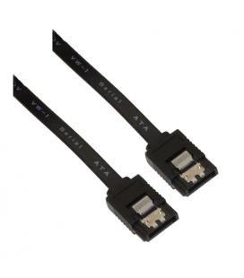 NANOCABLE CABLE SATA III DATOS 6G CON ANCLAJES, NEGRO, 0.5 M - Imagen 1