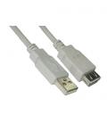 NANOCABLE CABLE USB 2.0, TIPO A/M-A/H, BEIGE, 1.8 M - Imagen 1