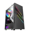 Mars Gaming MC-U3 Negro Caja PC Gaming ATX XL Frontal Triple ARGB Ventilador 12cm ARGB Ventana Cristal Templado