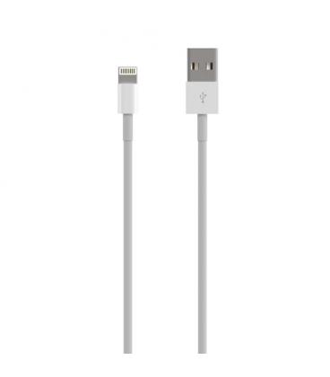 Cable Lightning Aisens A102-0542/ USB Macho - Lightning Macho/ 50cm/ Blanco