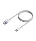 Cable Lightning Aisens A102-0542/ USB Macho - Lightning Macho/ 50cm/ Blanco