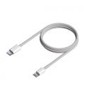 Cable USB 2.0 Tipo-C Lightning Aisens A102-0543/ USB Tipo-C Macho - Lightning Macho/ 50cm/ Blanco