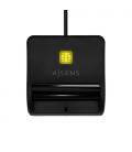 Lector de DNI USB-C Aisens ASCR-SN03C-BK/ Negro