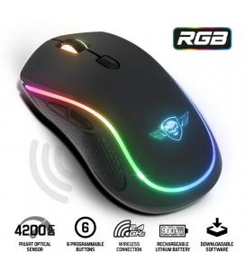 Ratón gaming inalámbrico spirit of gamer pro-m9/ batería recargable/ hasta 4200 dpi