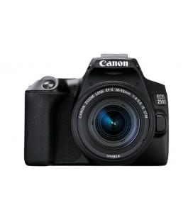 CAMARA DIGITAL CANON REFLEX EOS 250D+EF-S 18-55MM F 4-5.6 IS 24.1MP DIGIC 8 4K WIFI BLUETOOTH NEGRO