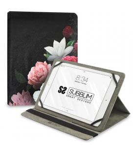 Funda subblim trendy case rosas para tablet de 11'/ negra