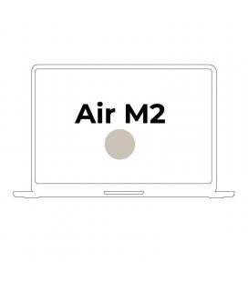 Apple macbook air 13,6'/ m2 8-core cpu/ 8gb/ 256gb ssd/ 8-core gpu/ blanco estrella