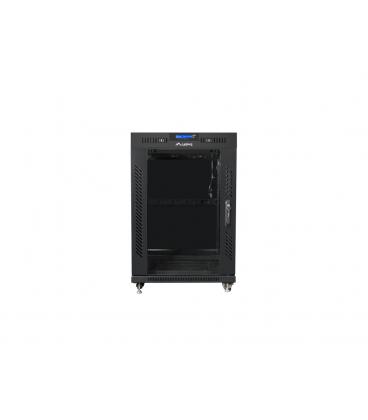 ARMARIO LANBERG RACK 19" 15U 800X1000 LCD PUERTA CRISTAL FLAT PACK NEGRO