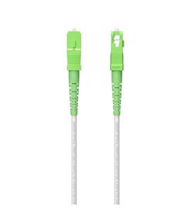 AISENS Cable Fibra Óptica Latiguillo G657A2 3.0 9/125 SMF Simplex CPR DCA LSZH, SC/APC-SC/APC, Blanco, 150 m