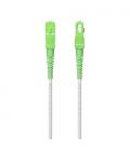 AISENS Cable Fibra Óptica Latiguillo G657A2 3.0 9/125 SMF Simplex CPR DCA LSZH, SC/APC-SC/APC, Blanco, 150 m