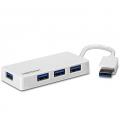 TRENDNET MINI HUB USB DE 4 PUERTOS (TU3-H4E) - Imagen 1