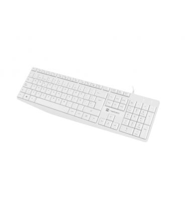 TECLADO NATEC NAUTILUS SLIM LAYOUT ESPAÑOL BLANCO