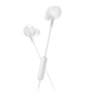 Auriculares Intrauditivos Philips TAE4105/ con Micrófono/ Jack 3.5/ Blancos