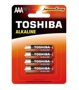 Pack de 4 Pilas AAA Toshiba LR03 Eco/ 1.5V/ Alcalinas