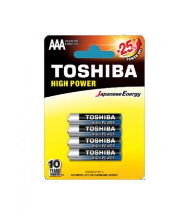 Pack de 4 Pilas AAA Toshiba R03AT/ 1.5V/ Alcalinas