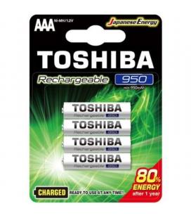 Pack de 4 pilas aaa toshiba r03rt950/ 1.2v/ recargables