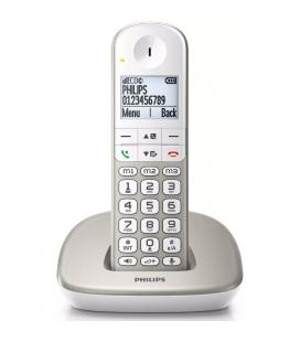 Teléfono inalámbrico philips xl4901s/ plata y blanco