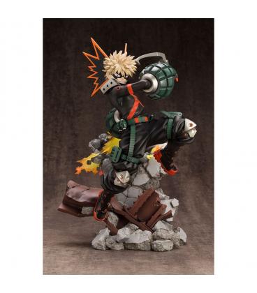 Figura kotobukiya my hero academia artfxj katsuki bakugo ver 2 bonus edition pvc escala 1 - 8 26 cm