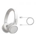 Philips 4000 series TAH4205WT/00 auricular y casco Auriculares Inalámbrico Diadema Llamadas/Música USB Tipo C Bluetooth Blanco