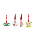 Decoracion de navidad half moon bay friends set de 4