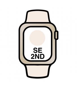 Apple watch se/ gps/ cellular/ 44mm/ caja de aluminio en blanco estrella/ correa deportiva blanco estrella