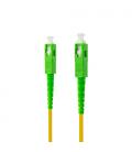 Nanocable Cable de Fibra Óptica SC/APC a SC/APC Monomodo Simplex LSZH, Amarillo, 15m