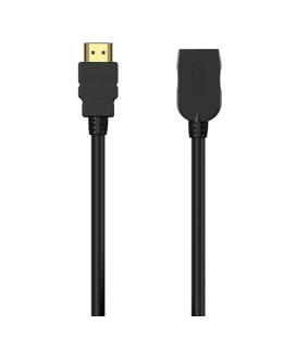 Cable Alargador HDMI Aisens A120-0544/ HDMI Macho - HDMI Hembra/ 1m/ Negro