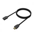 Cable Alargador HDMI Aisens A120-0544/ HDMI Macho - HDMI Hembra/ 1m/ Negro