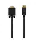 Cable Conversor Aisens A125-0552/ Displayport Macho - VGA Macho/ 1m/ Negro