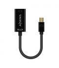 Cable Conversor Aisens A125-0643/ Mini Displayport Macho - HDMI Hembra/ 15cm/ Negro