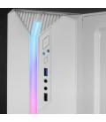 Mars Gaming MC-S1 Blanco Caja PC Compacta Gaming Micro-ATX Iluminación ARGB 12 Modos Ventilador FRGB Ventana Lateral Completa