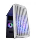 Mars Gaming MC-S2 Blanco Caja PC Compacta Gaming Micro-ATX 2 Ventiladores FRGB Raibow con Rejilla Frontal Ventana Lateral Comple