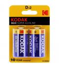 Pack de 2 pilas d kodak lr20/ 1.5v/ alcalinas