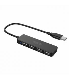 APPROX Adaptador 4 Puertos USB 2.0 Hub