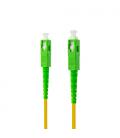 Nanocable Cable de Fibra Óptica SC/APC a SC/APC Monomodo Simplex LSZH, Amarillo, 20m
