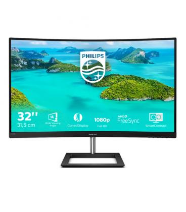 Monitor Profesional Curvo Philips E-Line 322E1C 31.5"/ Full HD/ Negro