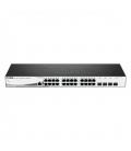 Switch d - link 28 puertos gestionable 24 puertos gigabit ethernet 10 - 100 - 1000 4 puertos sfp