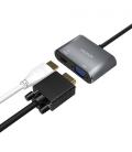 Adaptador USB Tipo-C Aisens A109-0627/ HDMI Hembra - VGA Hembra - USB Tipo-C Macho