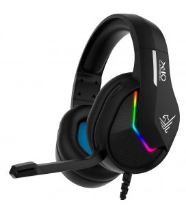 Auriculares gaming con microfono phoenix - ps5 - ps4 - pc - controles en cable - mute - negro