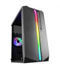 Mars Gaming MC-S1 Negro Caja PC Compacta Gaming Micro-ATX Iluminación ARGB 12 Modos Ventilador FRGB Ventana Lateral Completa