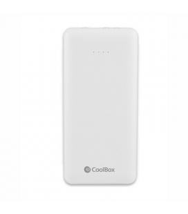 Coolbox Powerbank 10000 mAh Blanco Cables Integrados